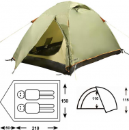 Палатка Outdoor Project Orion 2 Fg 242200